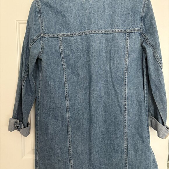 Forever 21 Women's Long Denim Jacket - Picture 4 of 7